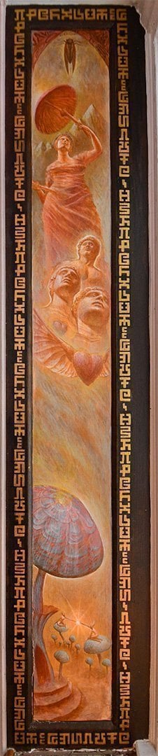 Mushroom Cafe mural by Maura Holden